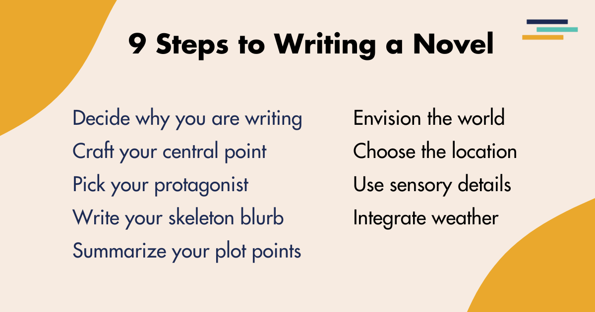 9 steps to writing a novel