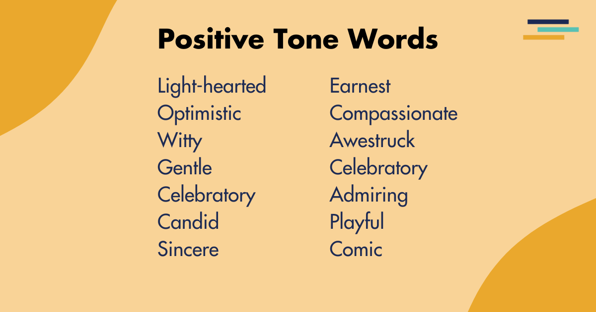 positive tone words