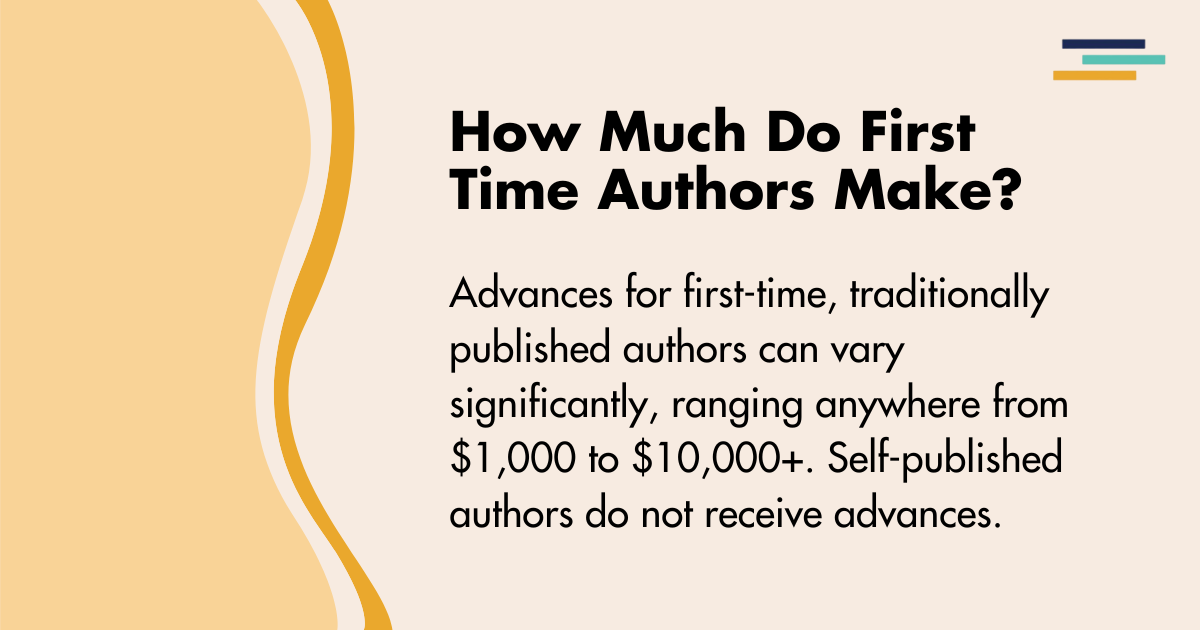 how much do first time authors make