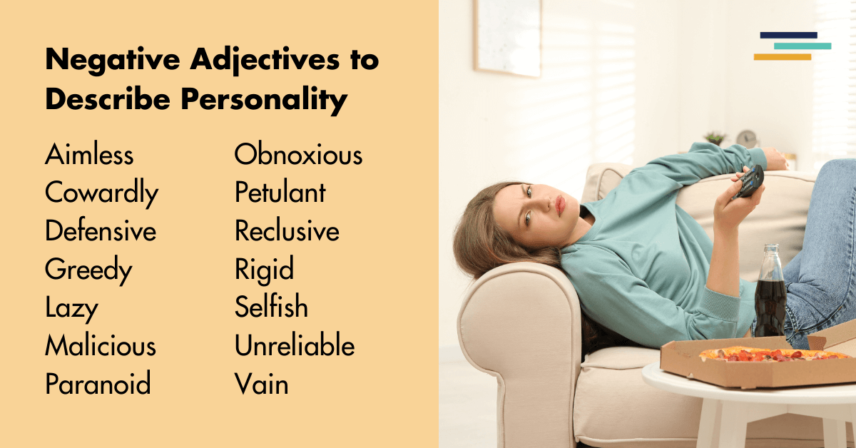 negative adjectives to describe personality