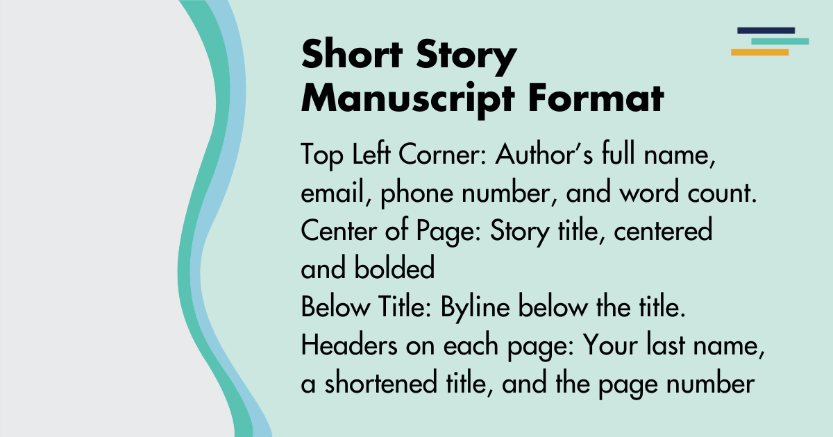 short story manuscript format