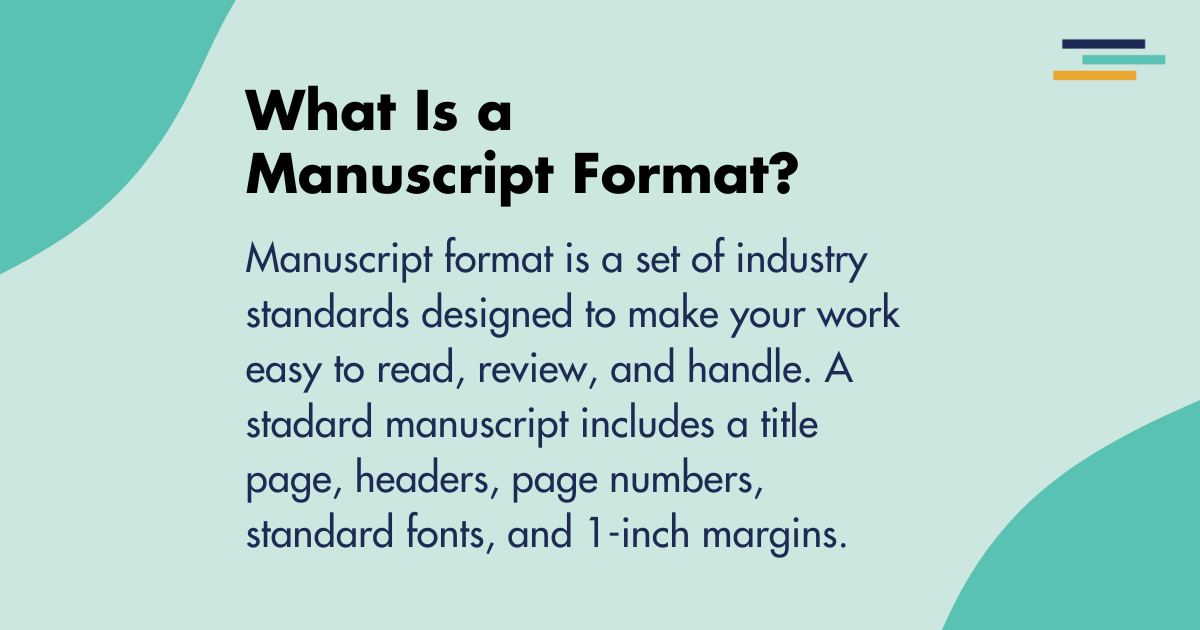 what is a manuscript format